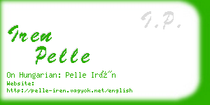 iren pelle business card